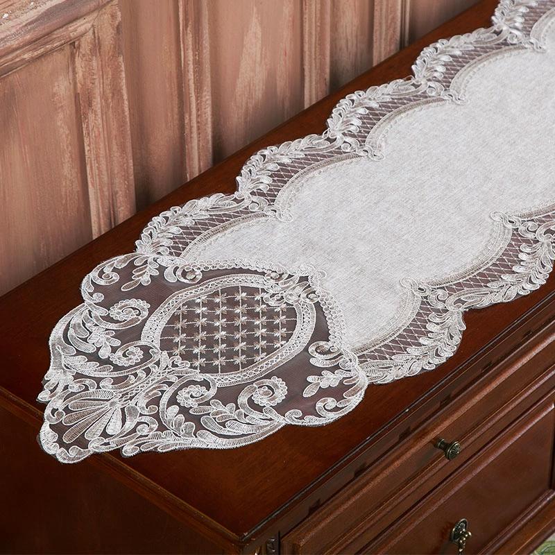 Față de masă noul dulap TV popular, covoraș european pentru masă de cafea, husă din dantelă, măsuță de toaletă verde căpitan, steag de masă, husă din material rezistent la praf
