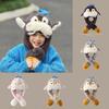 Penguin Baby Hat With Moving Ears Warm Plush Winter Kids Headgear For Children