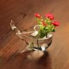 Cute Hydroponics Plant Flowerpot Whale Style Transparent Glass Vase Whale Glass Vase  Home Decor