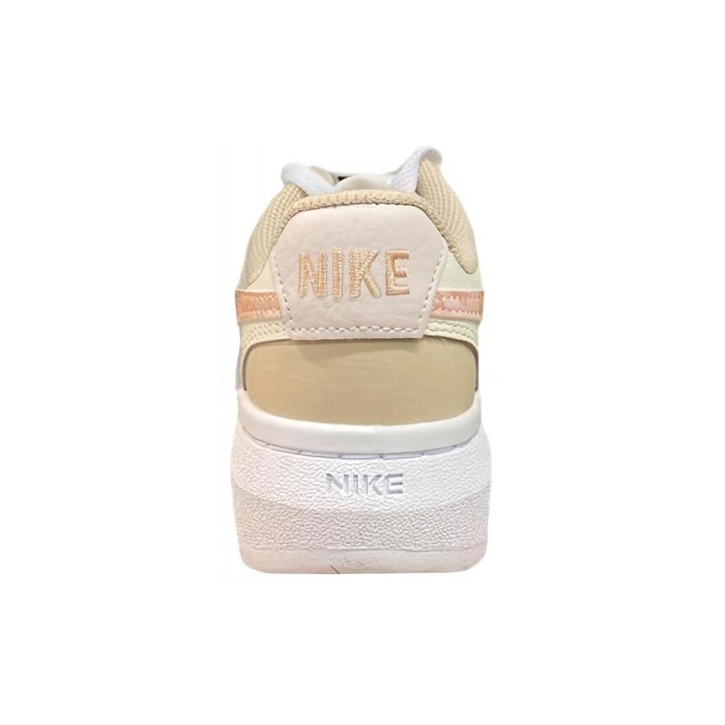 Nike Court Vision 1 Alta Leather Thick Sole Non-Slip Wear-Resistant Platform Low-Top Sneakers Women Sneakers Yellow Pink FD9921-181