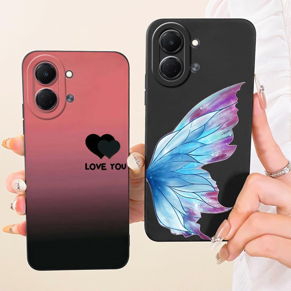 Phone Case For Tecno Spark Go 3 KN3 Cover For Techno Spark Go 3 Casing Aesthetic Luxury Fashion Flowers Kawaii Cute Painted