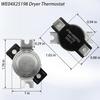 For GE Dryer Thermostat Replacement WE04X25198 Compatible with Models GTD65EBPL1DG GTD65EBSJ0WS Temperature Regulation Component
