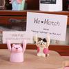 Messege Hand Raising Card Clip Resin Photo Stander Clip Lovely Desktop Memo Clip Holder  Office