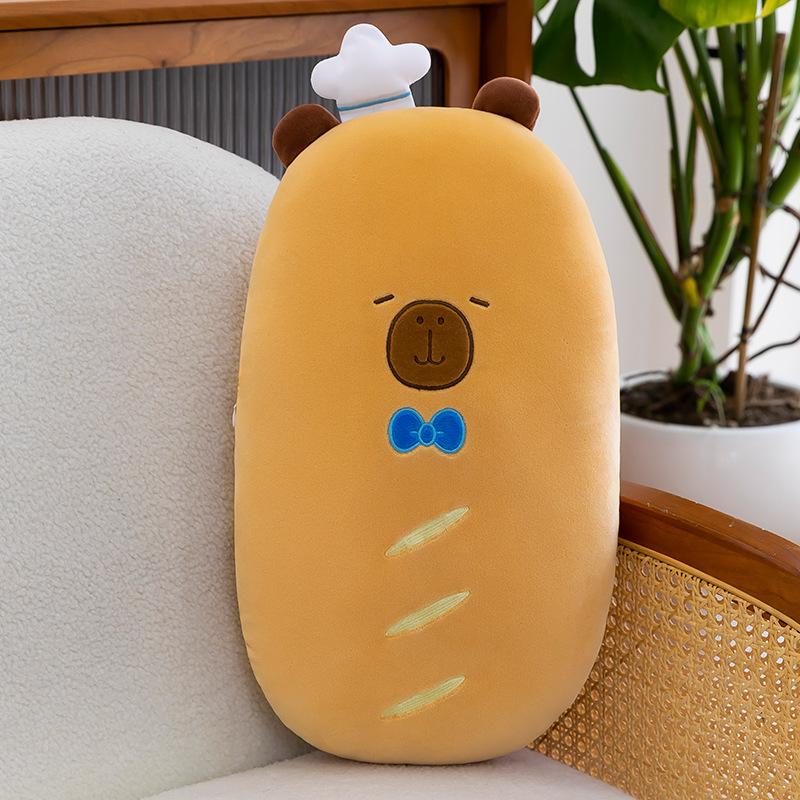 Kapibara Baked Big Bread Pillow Ragdoll Capybara Doll Plush Toy Girls Sleeping Pillow Gift