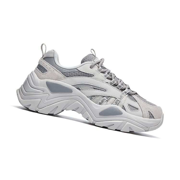 Fila Disruptor Polyester Fabric Nylon Fashion Versatile Low-Top Casual Shoes Women Sneaker Antarctic-Gray F12W034120FAG