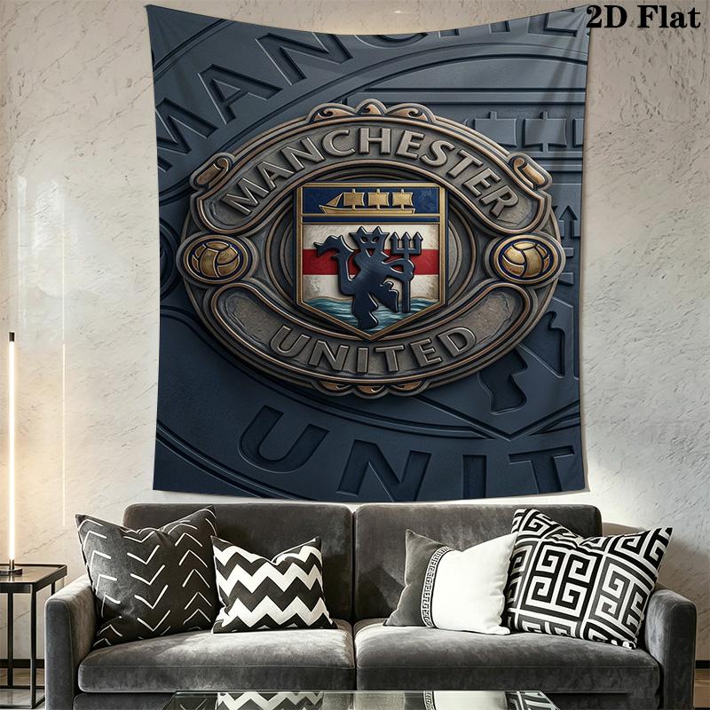 Manchester Logo Threepiece Set 1 Duvet Cover 2 Pillowcase Without Core Duvet Cover And Pillowcase Soft And Comfortable