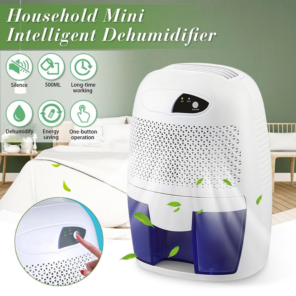500ml Electric Dehumidifier  Mini Portable Home Air Dryer Desiccant Moisture Absorber Low Noise Cabinet Dehumidifier