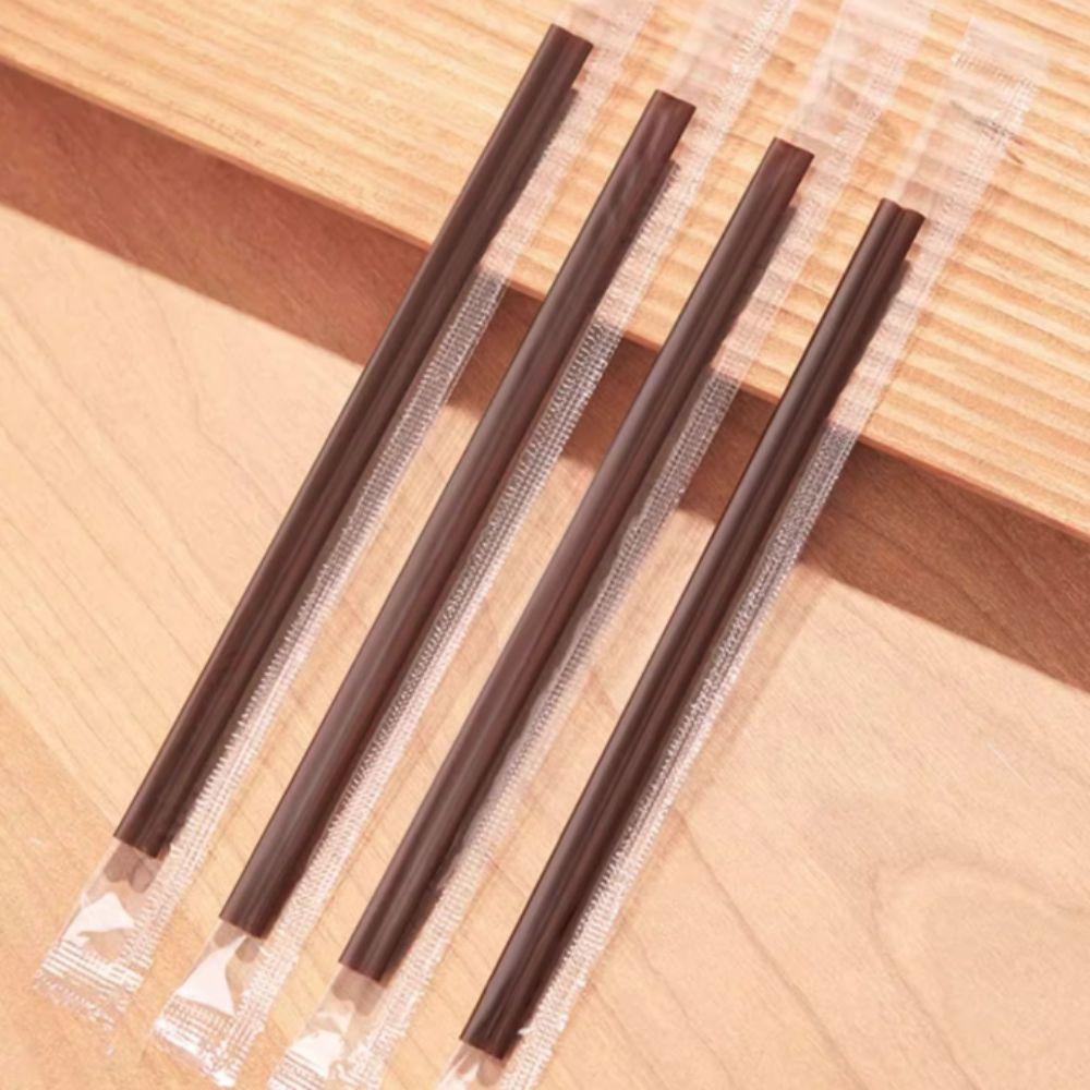 Double-Hole Coffee Stirring Stick Anti-scalding Drinking Straw Bar Accessory Coffee Straw  Office