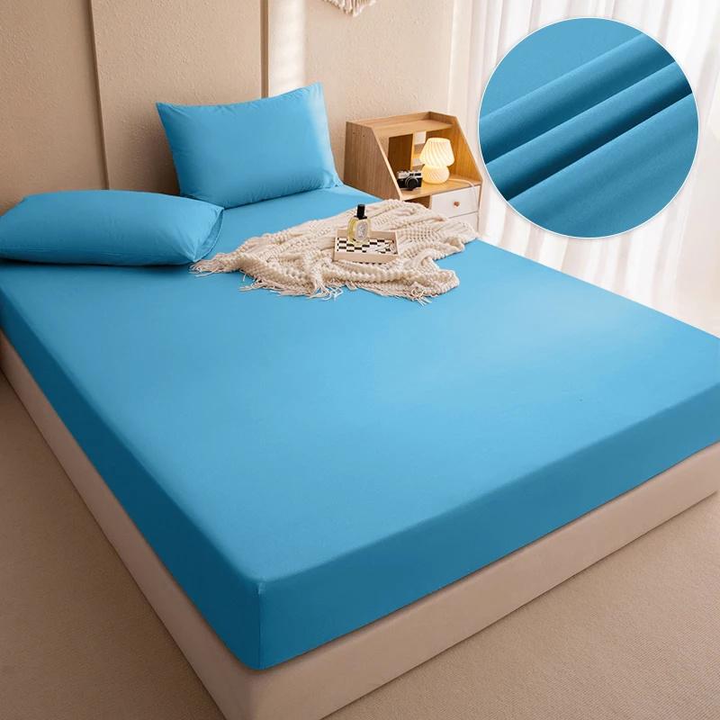 Waterproof Bed Cover Bed Fitted Sheet Home Hotel Bedspread Bedroom Bed Mattress Cover Waterproof Bedding Set Sheet With Elastic Band