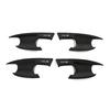 Car Upgrade Carbon Fiber Glossy Black Door Bowl Handle Cover For MG 4 MG4 EV Mulan   2024 Cars Accessories