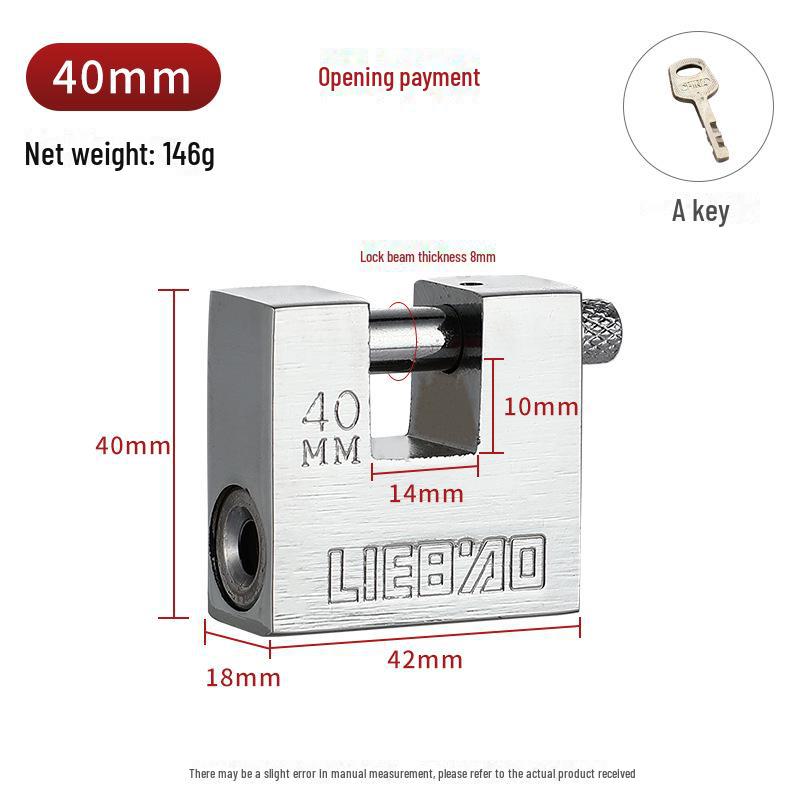 

Протиугінний прямокутний замок-захист із захистом від злому та зсуву для дверей та шаф