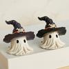 Halloween Statue Ornaments, Horror Hooded Little Ghosts, Creative Resin Crafts Gifts Cute Holiday Tabletop Decorations