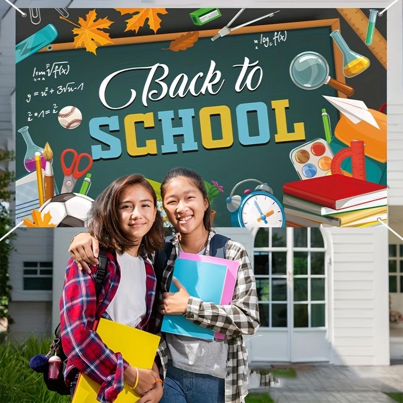 1pc Set Up Supplies, Hang Banners, Flags, Return To School, Party Activities, Take Photos, Background Cloth for The Beginning of The School Season