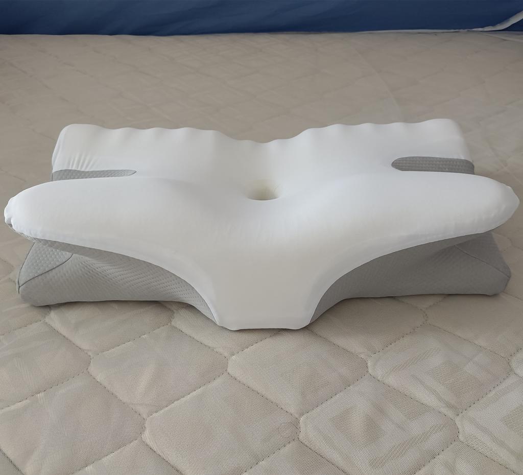 Ergonomic Cervical Contour Neck Pillows For Neck Pain Relief Memory Foam Bed Pillow Neck Pillow with Cooling Pillowcase