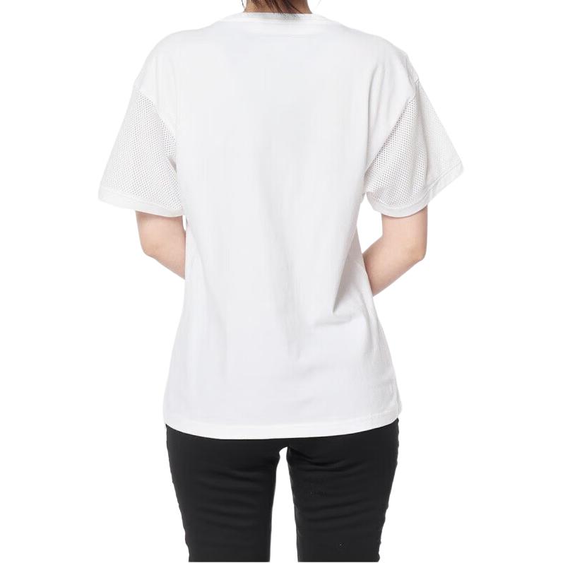 adidas Neo Casual Sports Round Neck Short Sleeve Drop Shoulder T-Shirt Women T-Shirts White DU2373
