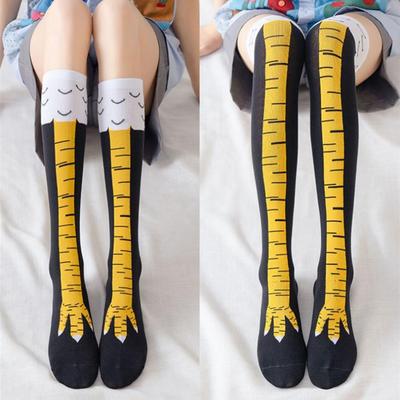 1/4 Paar Hühnerfuß-Socken Home-Fitness Overknee-Socken Lustige Hühnerfuß-Socken