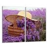 Glas-Kochfeld-Schutzplatte 2x30x52 Lavendel