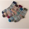5 Paar bedruckte atmungsaktive lange Socken Mode hohe Qualität gestrickte Baumwolle Damensocken lässig Business Damen Crew-Socken