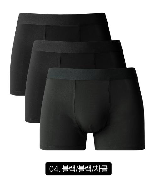 [UNTAPPED STUDIO] [3PACK] Men's Cool Air Spandex Trunks 3-Color [Shipped from Korea] 100% Authentic