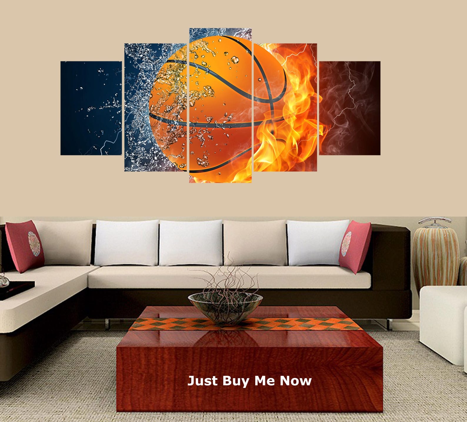 

Modern Five Panel Canvas Wall Art Ready To Hang 20X35 20X45 20X55CM