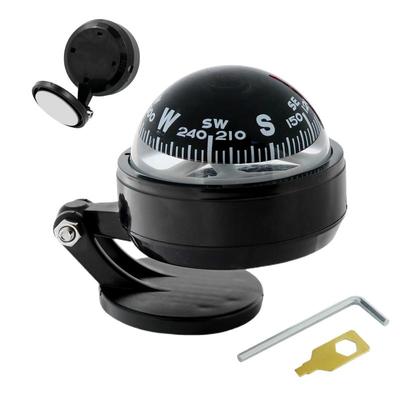Selbstklebende Auto Dashboard Navigation Kompass Ball Klapp Schwarz Camping Ausrüstung Für Caravan SUVs Marine RVs