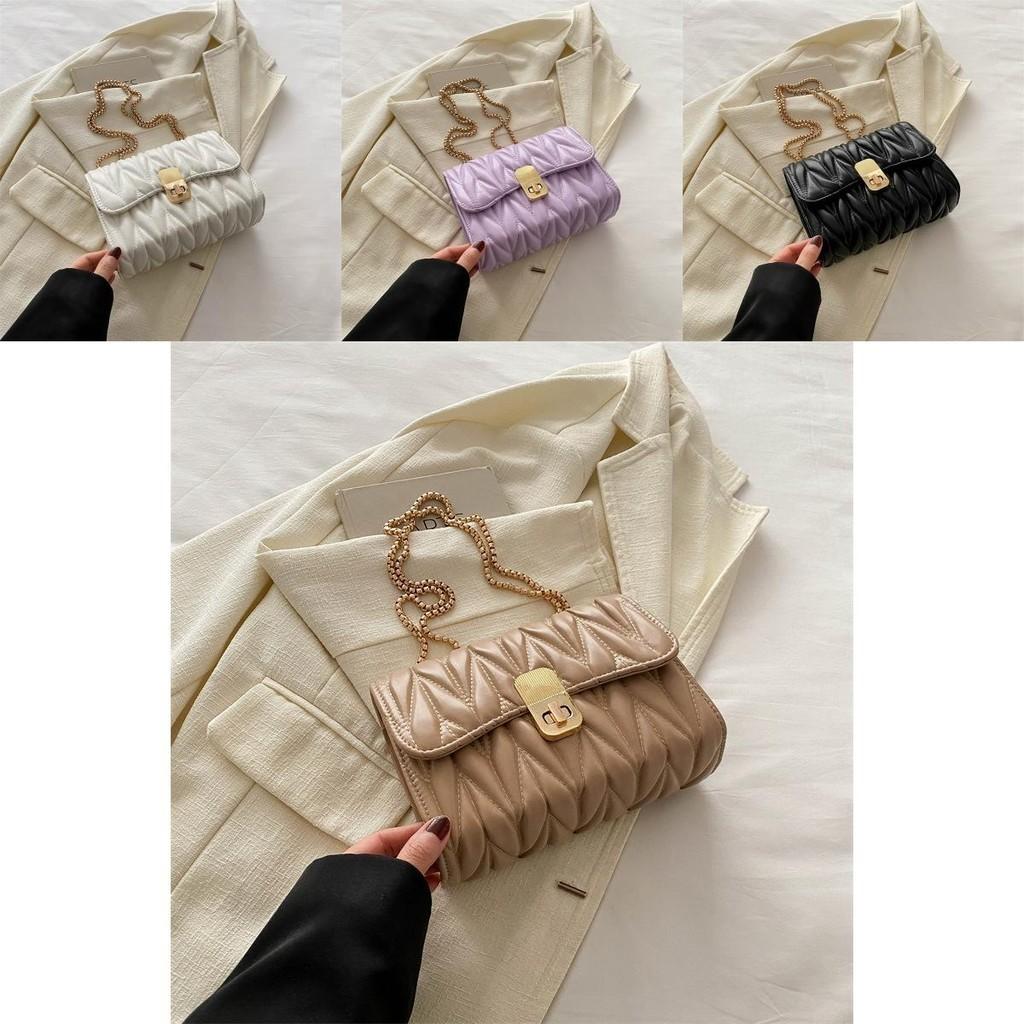 Trendy Vintage Commuter Bag Stylish Summer 2024 Shoulder Crossbody Square Pu Bag