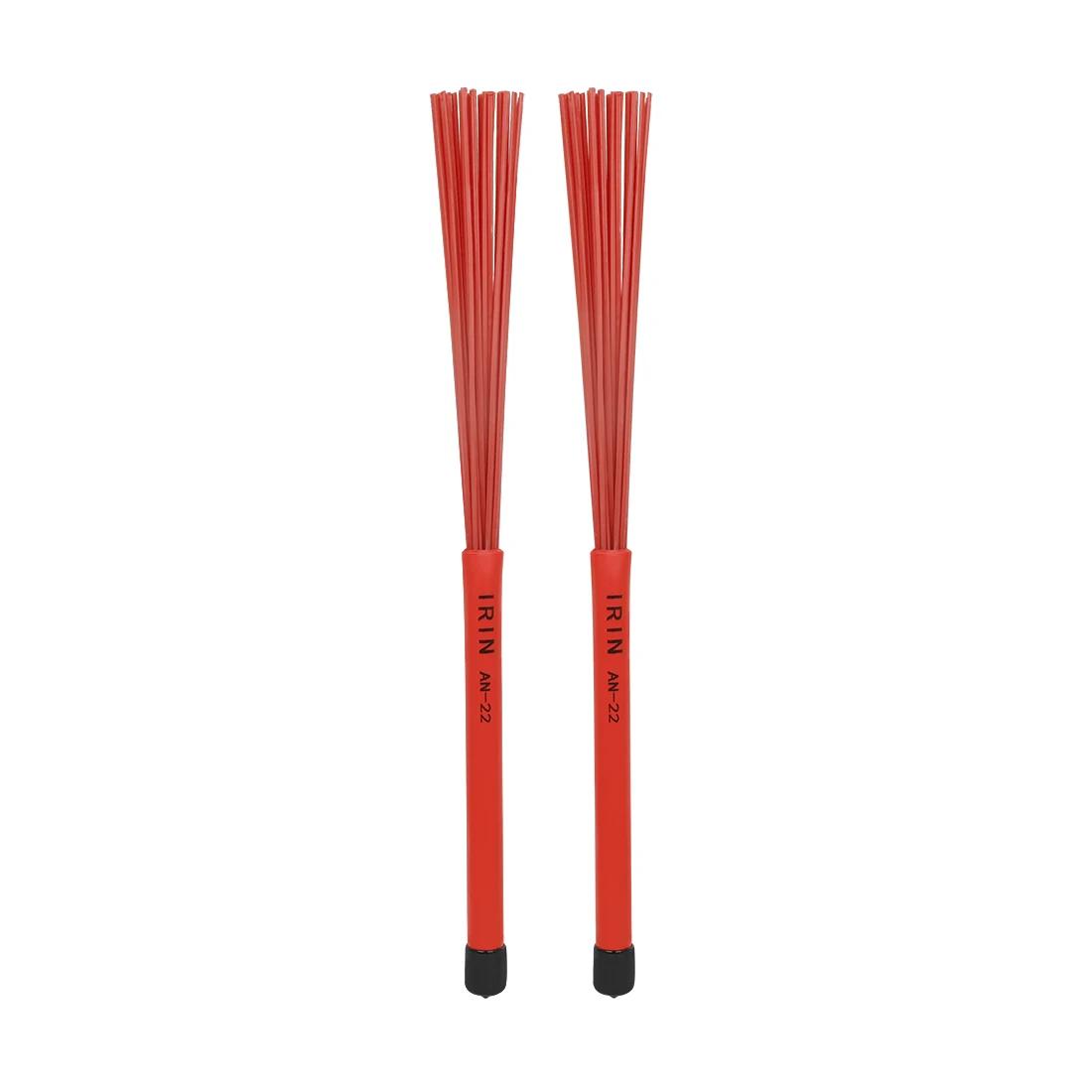 

IRIN IN-22 Frosted Drum Brush Retractable Colorful Nylon Cajon Drum Brush Professional Percussion Instrument Parts Accessories красный