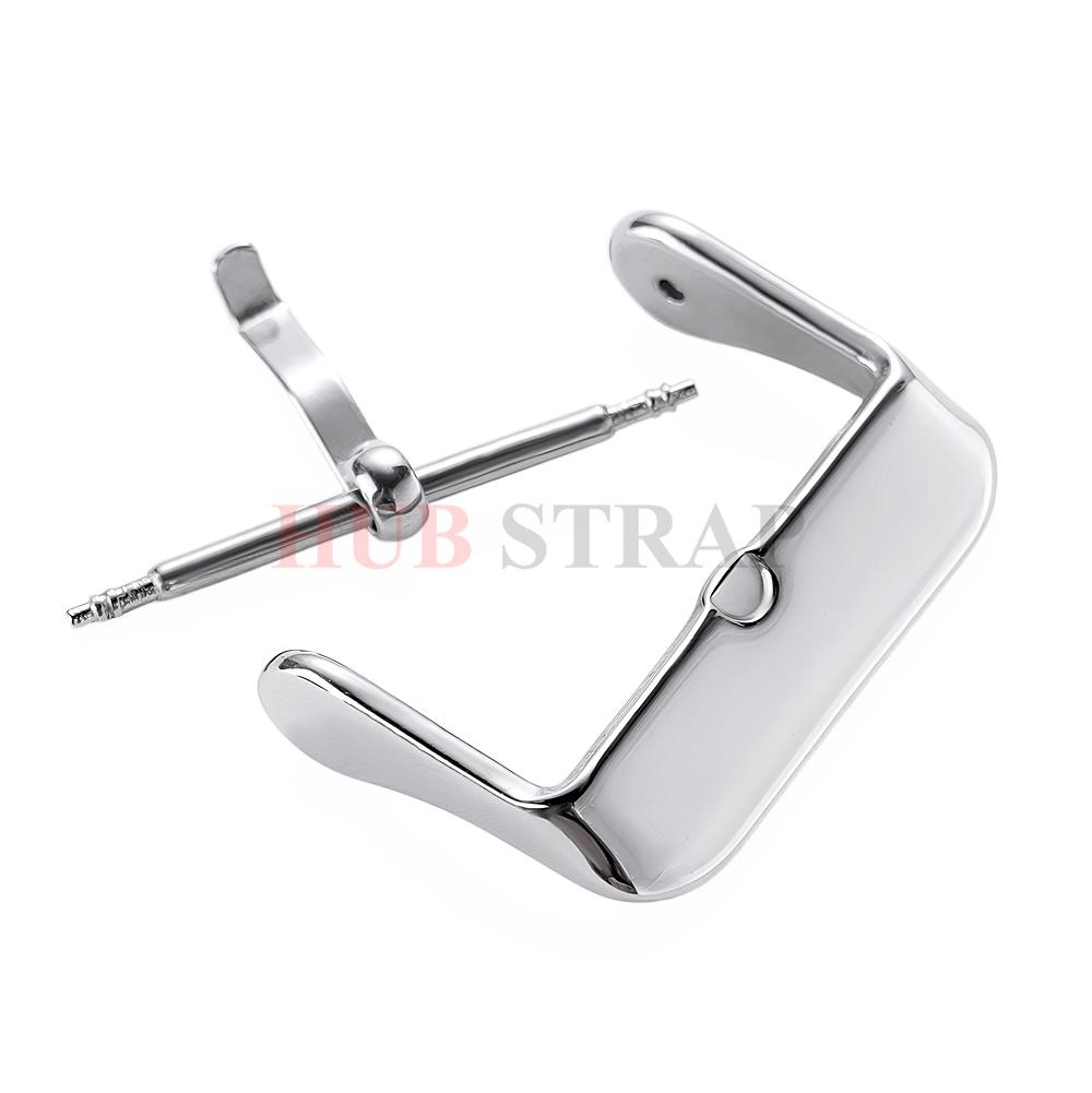 12/14/16/18/20/22mm Edelstahl Dornschließe Armbänder Schließe Uhrenzubehör für Silikon Lederband Armband Uhr Schließe