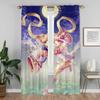 SailorS Moon Curtains Child Room Blackout Curtain for Room 2 Panel Shades Home Interior Curtains Partition Halloween Decoration
