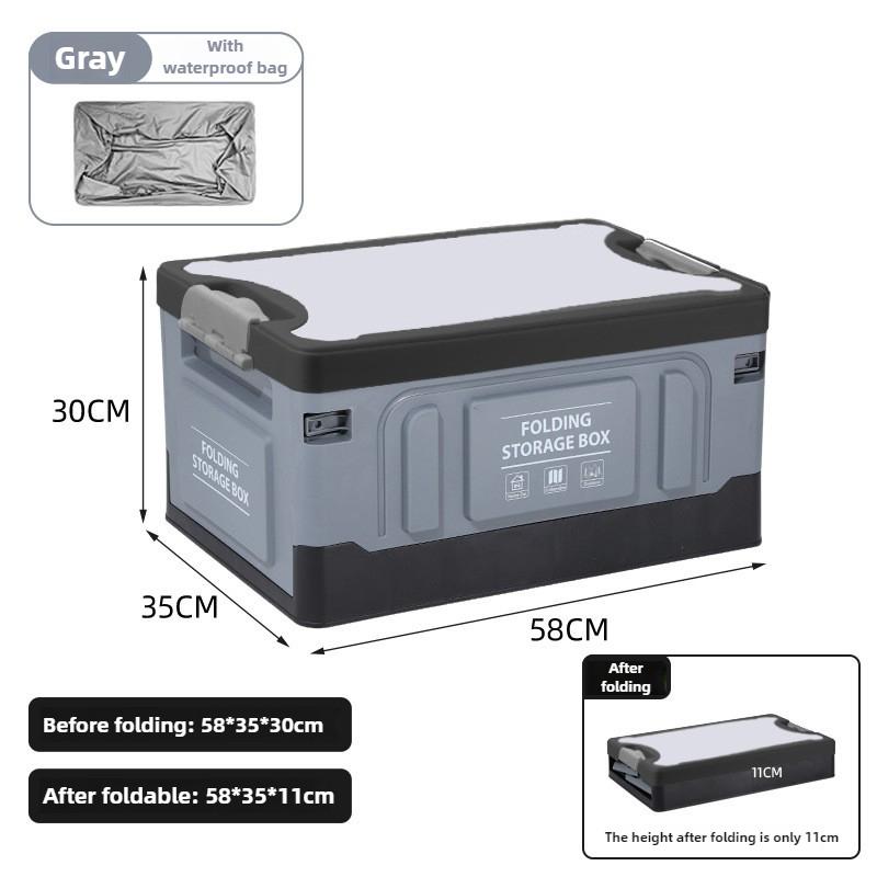Outdoor Folding Storage Box, Multipurpose Organizer Box, Portable Large-capacity Camping Box, Car Trunk.