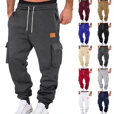 Pantalons de sport pour hommes Pantalons de course Pantalons de travail à poche extérieure Pantalons décontractés