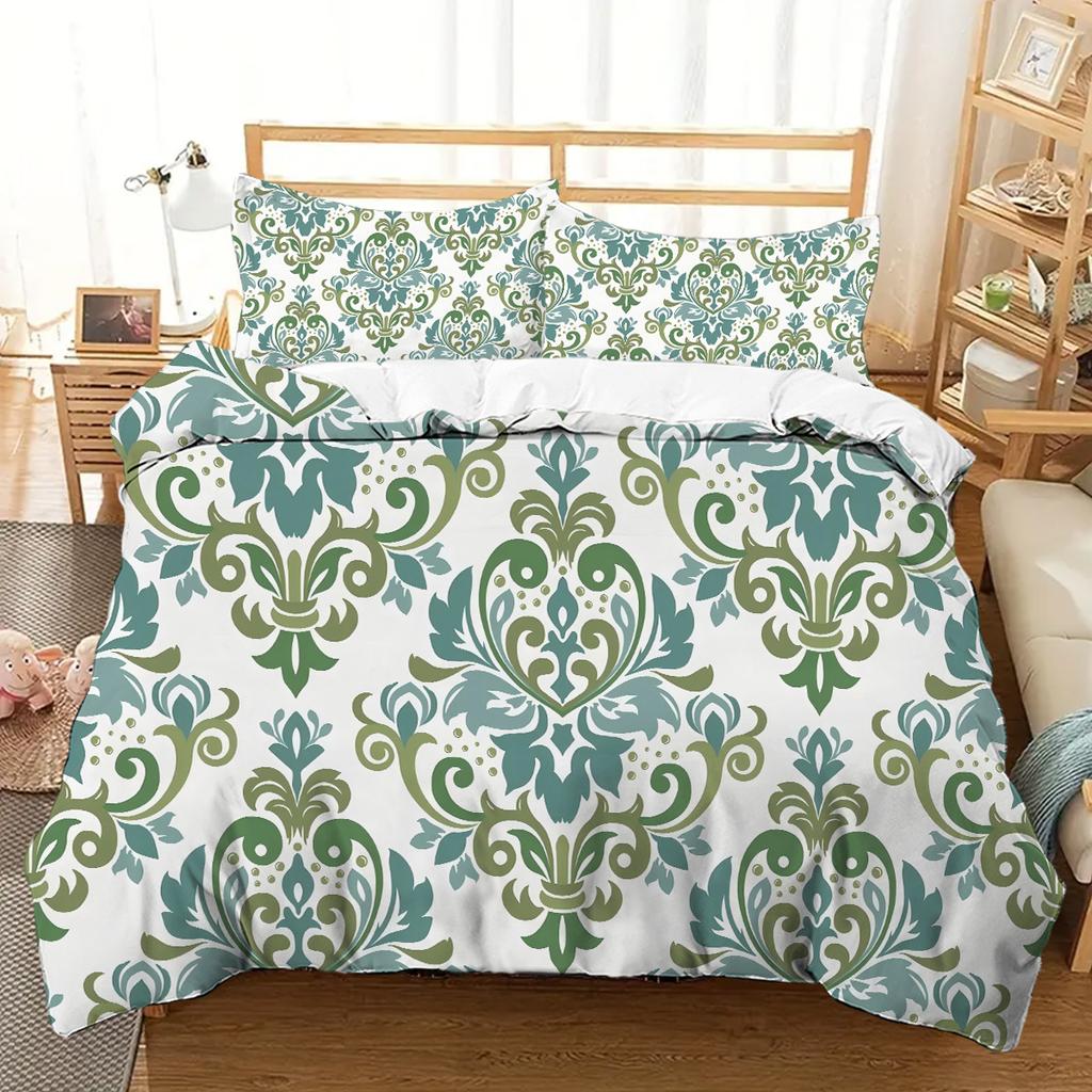 Exotic Style Floral Printed Quilt Cover Elegant Beauty Fresh Style Bedding Set Luxury Soft Home Textiles Duvet Cover Pillowcases
