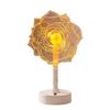 Acrylic Flower Shape LED Lamp, Decorative Cordless Table Light with Warm Light for Home, Office, Study Room, Bedside