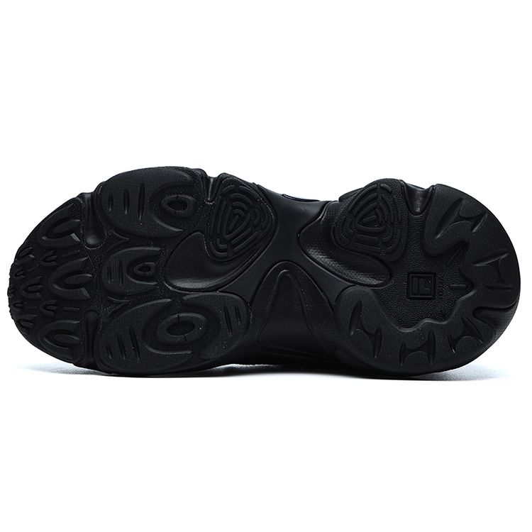 Fila Fusion Buzzard Meteor Shoes Leather Fabric Retro Sports Low Top Lifestyle Shoes Women sneaker Black T12W141105FBK