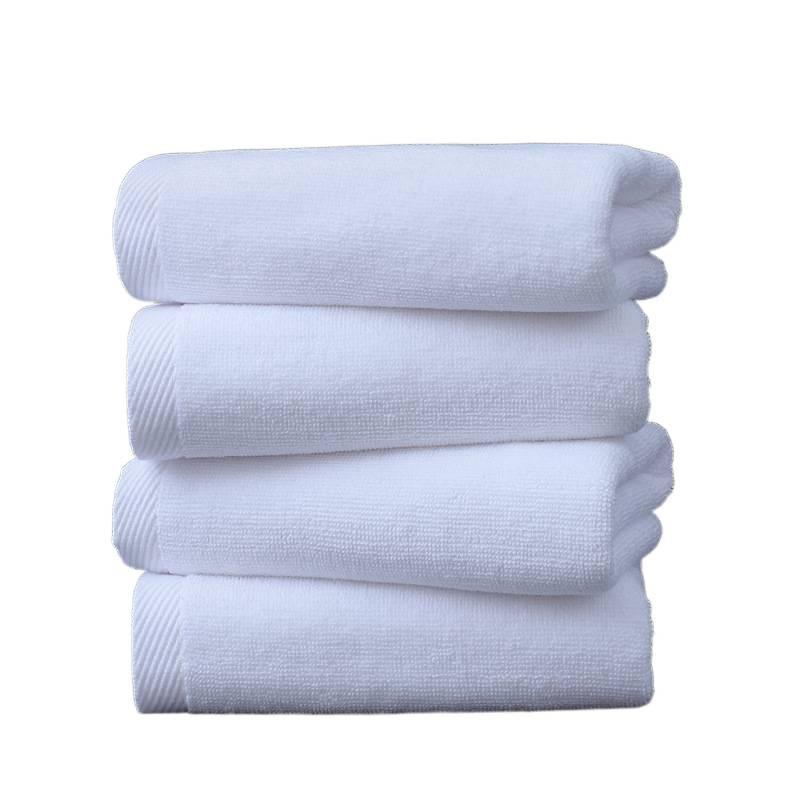 Enlarged Absorbent Pure Cotton White Bath Towel for Hotel & Spa