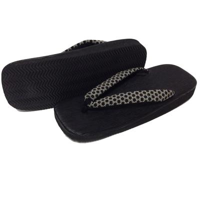 Edoten Geta Made In Black Brushed Sponge Basket Size LL Sandals, Japan, Sandals, Lining, Weave,