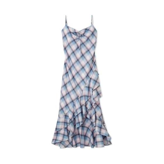 SNIDEL Frill Check Camisole Dress SWFO254180 Women s