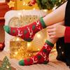 7pairs Christmas Coral Fleece Socks Winter Warm and Thick Snowman Funny Socks Sleeping Home Floor Sock Women Christmas Gift