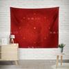 Rotes Mandala Wandteppich Hängende Heimdekoration Maßgeschneidertes Geschenk