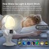 Digital Alarm Clock with Wake Up Light Bluetooth Speaker Dual Alarms White Noise Awakening Lamp for Bedroom Desk  Bathroom