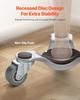 Furniture Dolly 4 pcs Steel Tri-dolly Set Furniture Mover 440 lbs Capacity