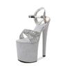 Fashion Hentiangao Nightclub Princess Shoes Pole Dance Model Runway Waterproof Platform Super High Heels Large Size High Heels Sandals