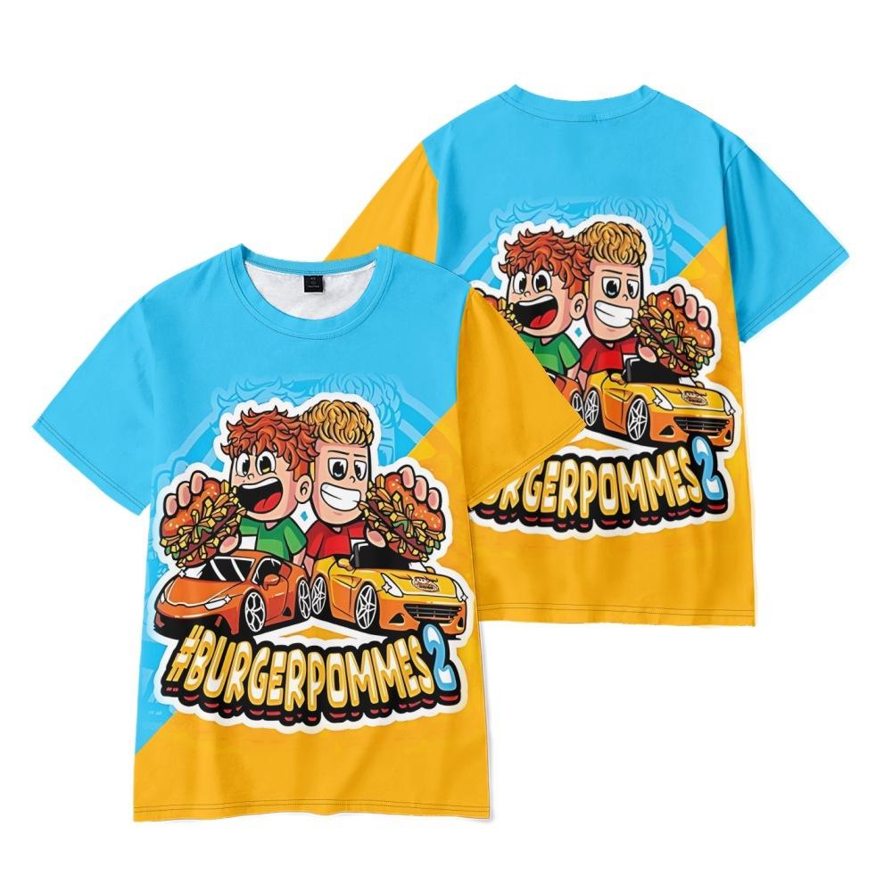 

10 Colors Funny Burgerpommes ICrimax T Shirt Women Men s Tshirt O Neck Casual Unisex Streetwear Fashion Tee M синій