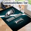 Custom Text Printed Rug Philadelphia Eagles Non Slip Floor Carpet For Home Room Decor