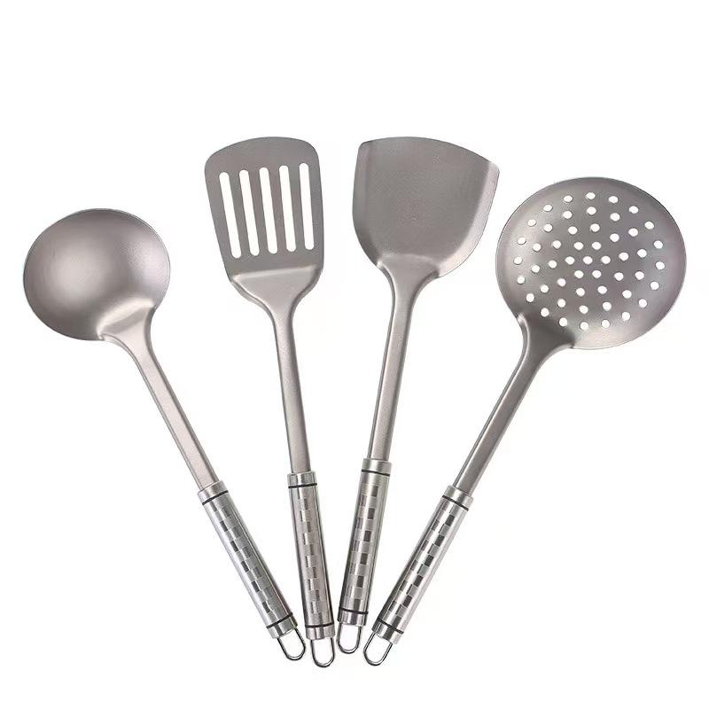 Pure Titanium Cooking Utensil Set: Anti-scald