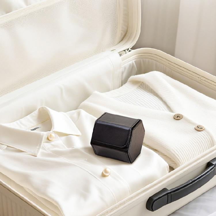 Space Saving Hexagon Shaped Leather Jewelry Box With Soft Padding For Multiple Watches Accessories