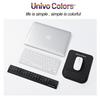 UnivoColors Mouse pad with integrated wrist rest massage cushion for soft stress ergonomic wrist fatigue with massage no irritation to the skin (L) +