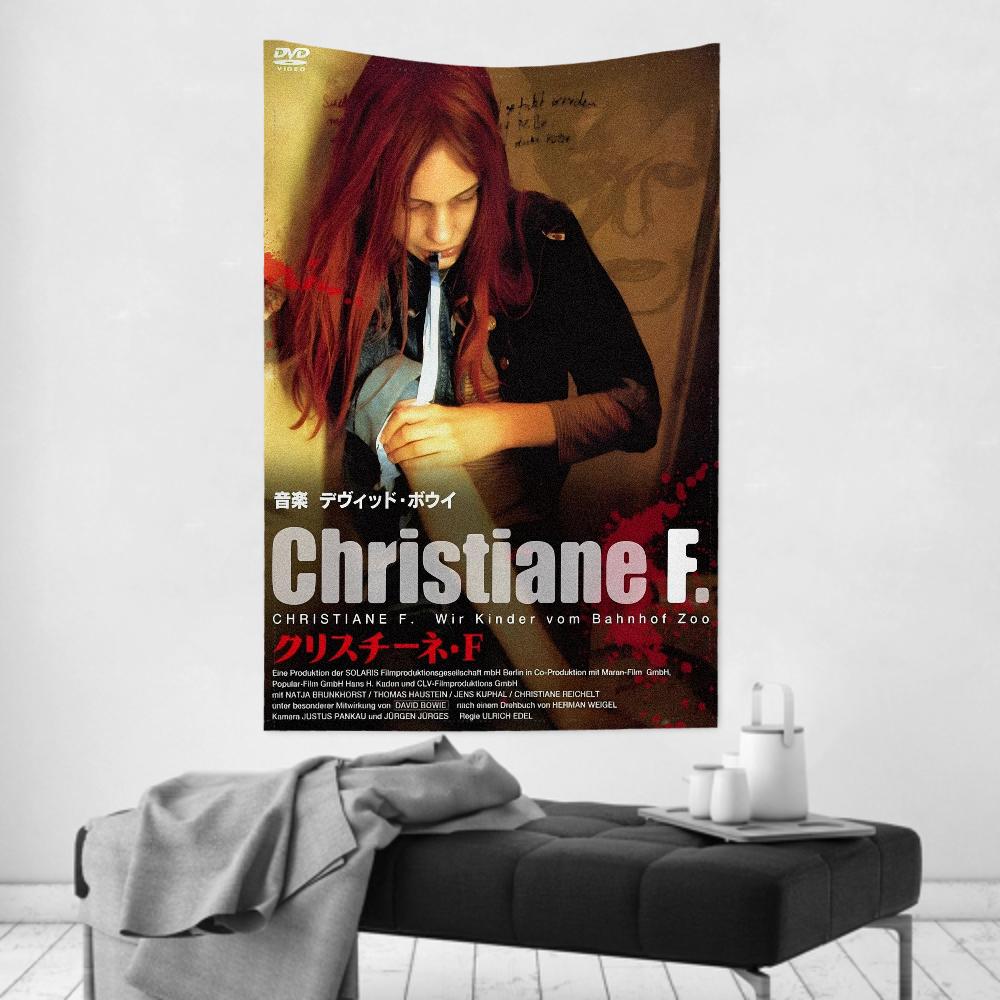 

Классический Независимый Фильм CCHRISTIAN F Гобелен Декор Комнаты Настенная Ткань Вечеринка Подвесной Фон Декор Комнаты Детская Комната 74x94cm(29x37in)