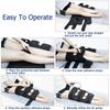 Adjustable Leg Correction Band Belt O/X Type Bowed Legs Knee Valgum Straightening Posture Corrector Inflatable Beauty Leg Band Black