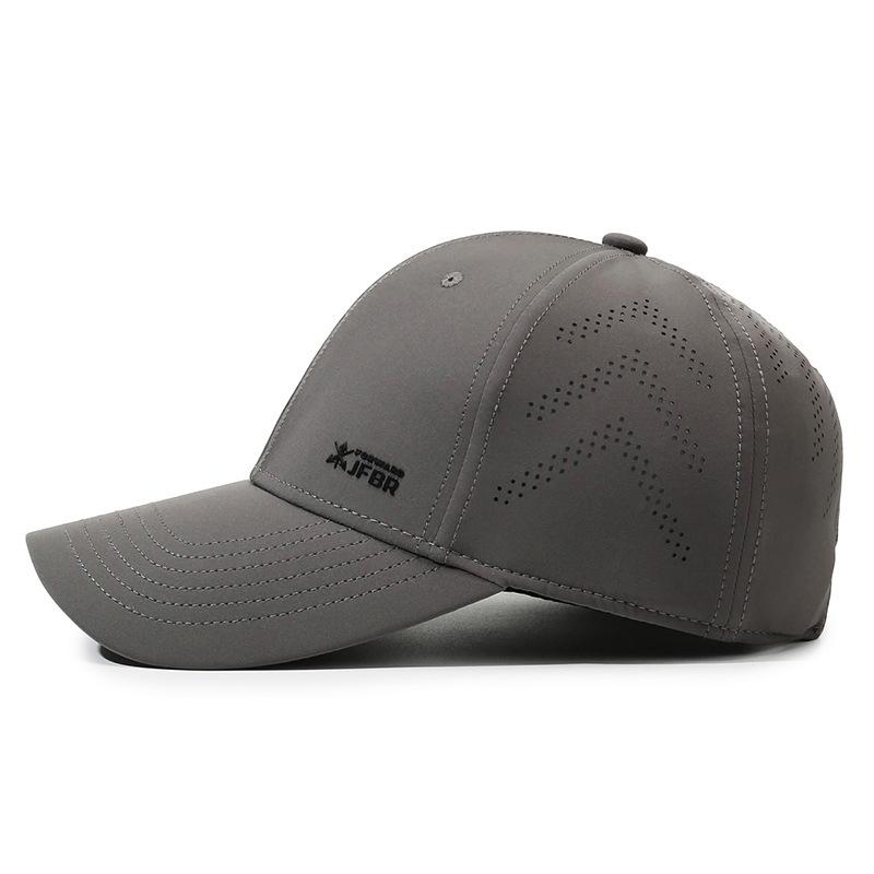 New Fashionable Hard-Brimmed Baseball Cap for Men and Women: Outdoor Sun Protection, Breathable, Perforated, Versatile Casual Cap